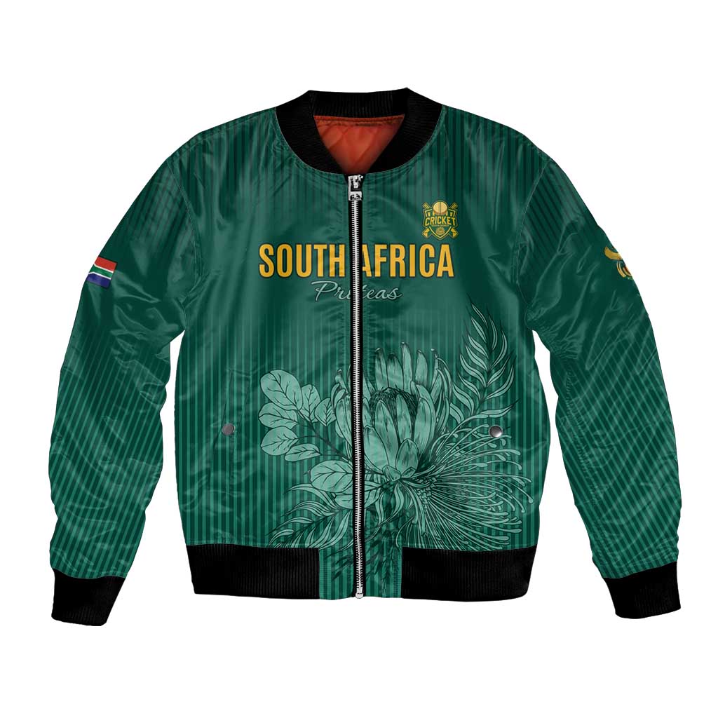 Custom South Africa Cricket Bomber Jacket Road To Champions