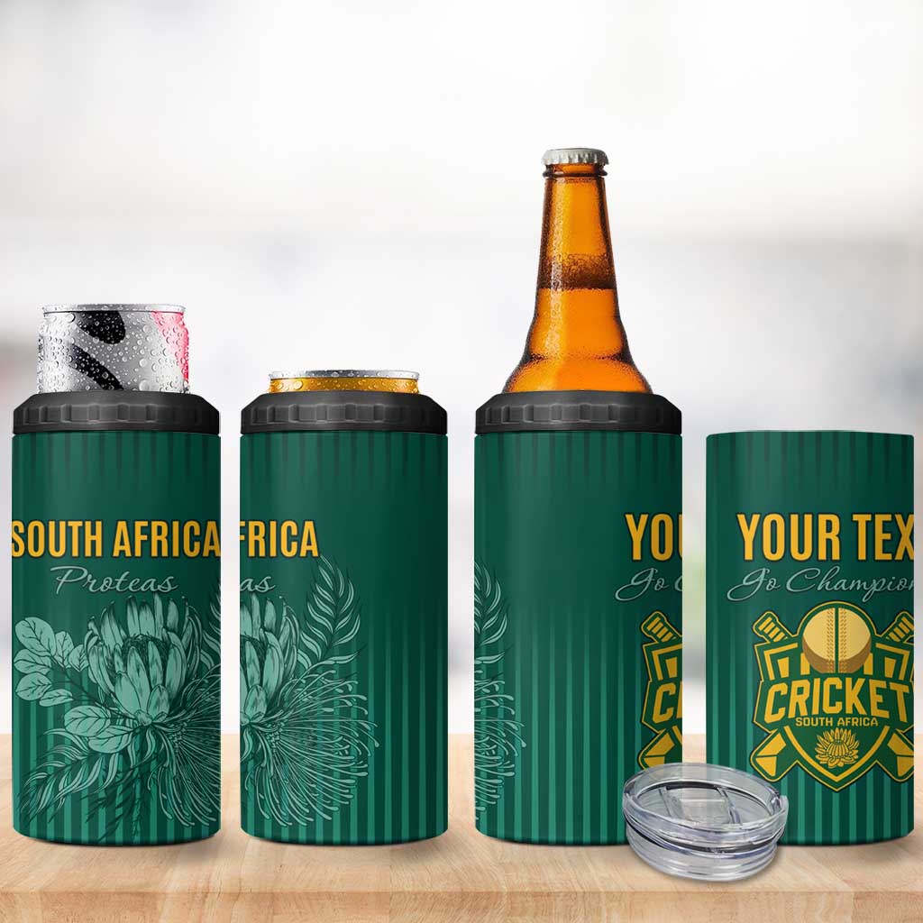 Custom South Africa Cricket 4 in 1 Can Cooler Tumbler Road To Champions