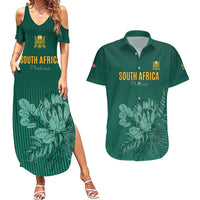 Custom South Africa Cricket Couples Matching Summer Maxi Dress and Hawaiian Shirt Road To Champions