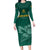 Custom South Africa Cricket Family Matching Long Sleeve Bodycon Dress and Hawaiian Shirt Road To Champions