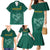 Custom South Africa Cricket Family Matching Mermaid Dress and Hawaiian Shirt Road To Champions