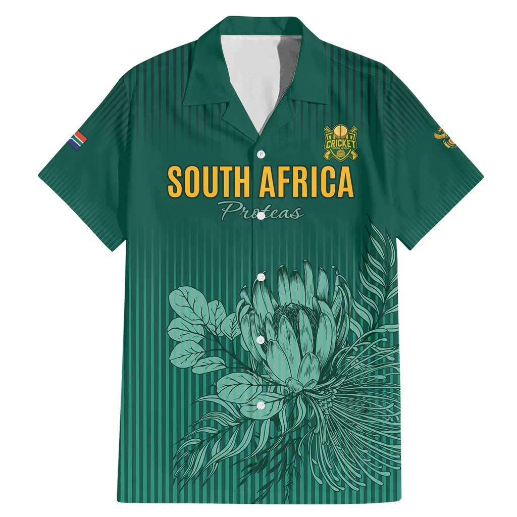 Custom South Africa Cricket Family Matching Mermaid Dress and Hawaiian Shirt Road To Champions