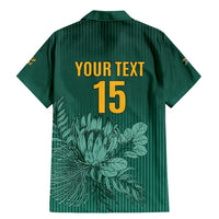 Custom South Africa Cricket Family Matching Mermaid Dress and Hawaiian Shirt Road To Champions
