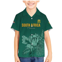 Custom South Africa Cricket Family Matching Mermaid Dress and Hawaiian Shirt Road To Champions