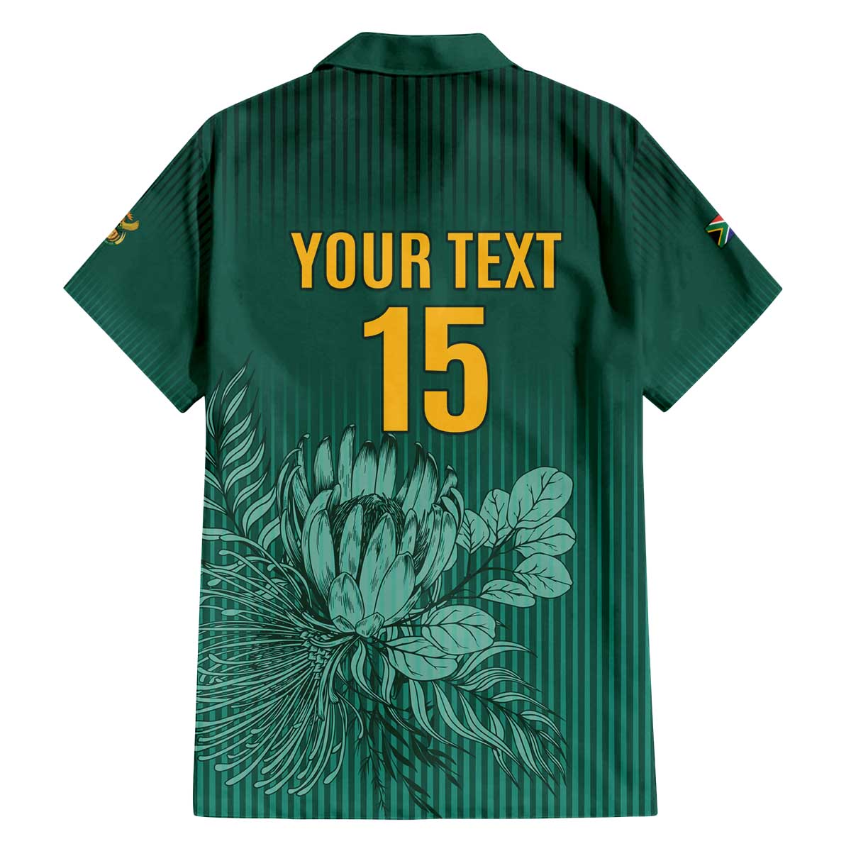 Custom South Africa Cricket Family Matching Off The Shoulder Long Sleeve Dress and Hawaiian Shirt Road To Champions