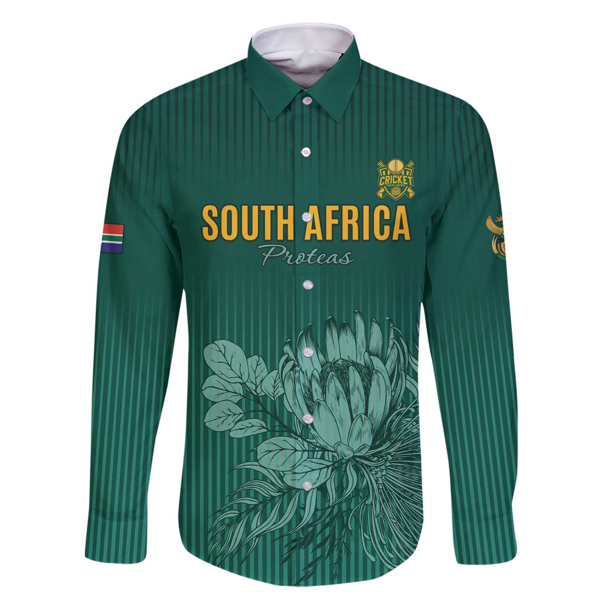 Custom South Africa Cricket Family Matching Off The Shoulder Long Sleeve Dress and Hawaiian Shirt Road To Champions
