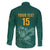 Custom South Africa Cricket Family Matching Off Shoulder Maxi Dress and Hawaiian Shirt Road To Champions