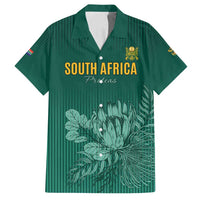 Custom South Africa Cricket Family Matching Puletasi and Hawaiian Shirt Road To Champions