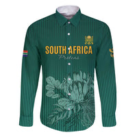 Custom South Africa Cricket Family Matching Puletasi and Hawaiian Shirt Road To Champions