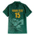 Custom South Africa Cricket Family Matching Short Sleeve Bodycon Dress and Hawaiian Shirt Road To Champions