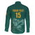 Custom South Africa Cricket Family Matching Short Sleeve Bodycon Dress and Hawaiian Shirt Road To Champions