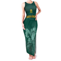 Custom South Africa Cricket Family Matching Tank Maxi Dress and Hawaiian Shirt Road To Champions