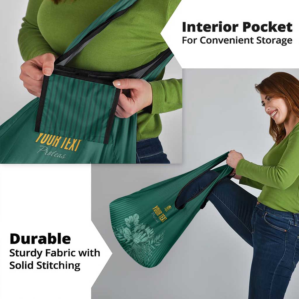 Custom South Africa Cricket Grocery Bag Road To Champions