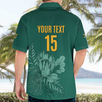 Custom South Africa Cricket Hawaiian Shirt Road To Champions