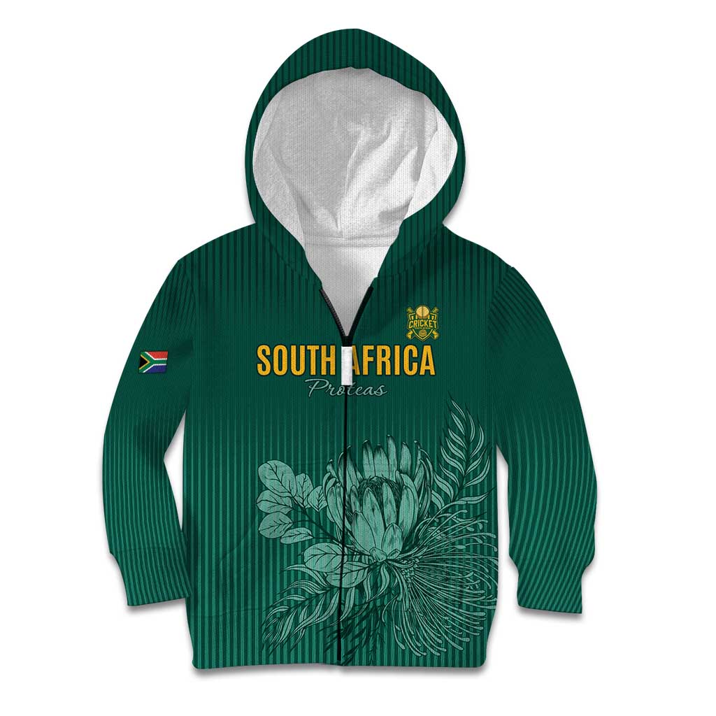 Custom South Africa Cricket Kid Hoodie Road To Champions