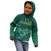 Custom South Africa Cricket Kid Hoodie Road To Champions