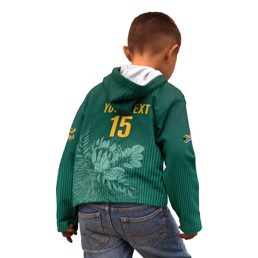 Custom South Africa Cricket Kid Hoodie Road To Champions