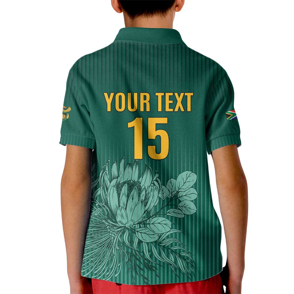 Custom South Africa Cricket Kid Polo Shirt Road To Champions