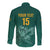 Custom South Africa Cricket Long Sleeve Button Shirt Road To Champions