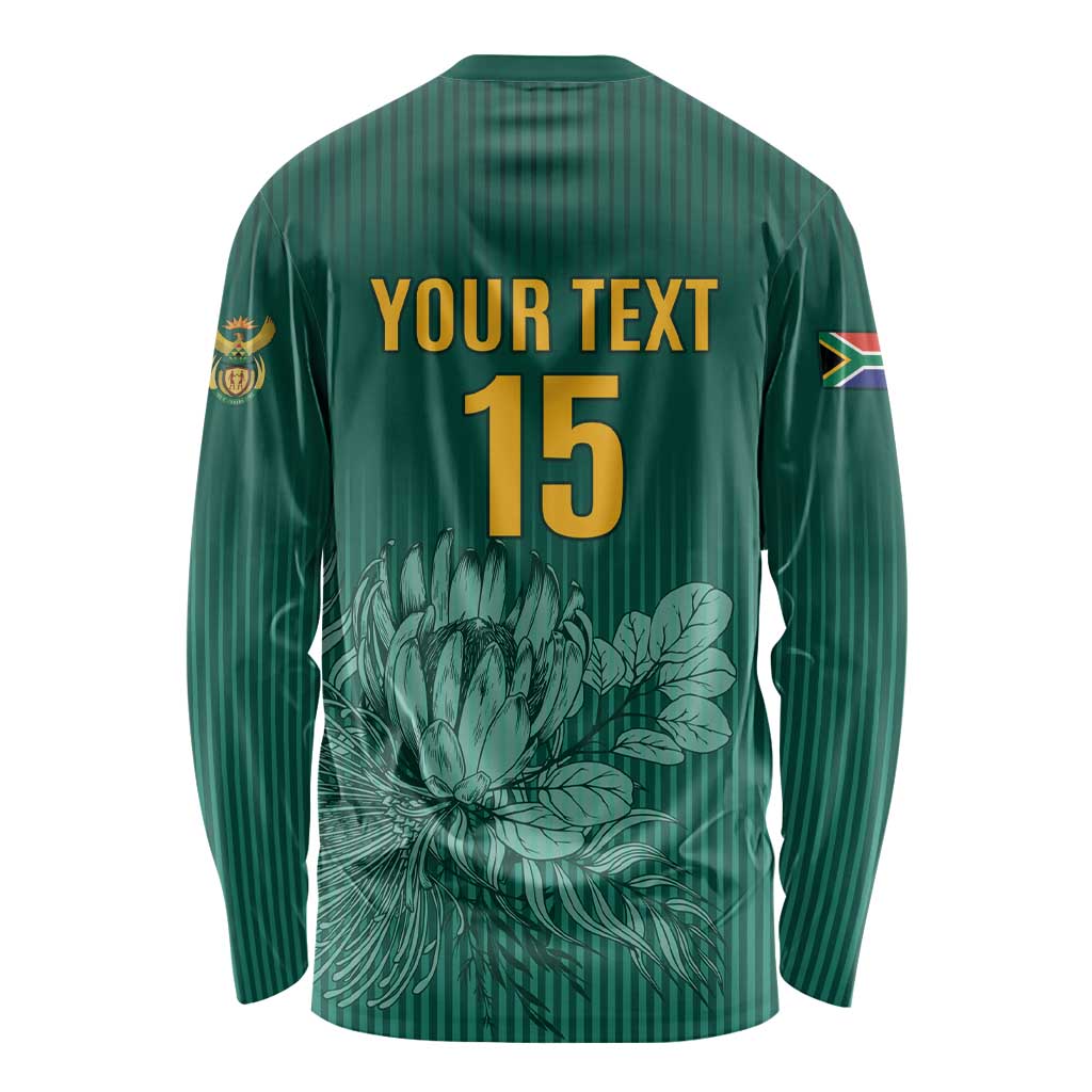 Custom South Africa Cricket Long Sleeve Shirt Road To Champions