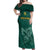 Custom South Africa Cricket Off Shoulder Maxi Dress Road To Champions