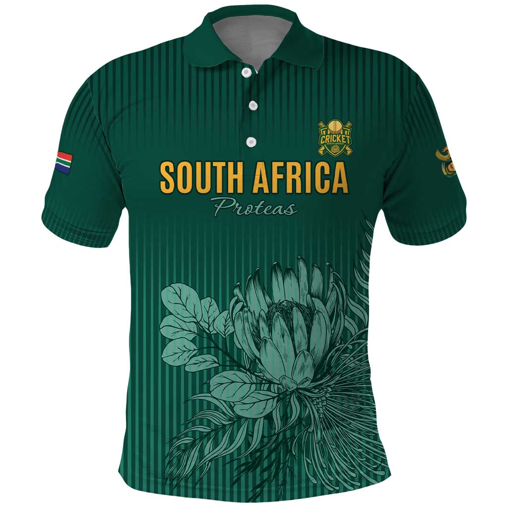 Custom South Africa Cricket Polo Shirt Road To Champions