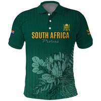 Custom South Africa Cricket Polo Shirt Road To Champions