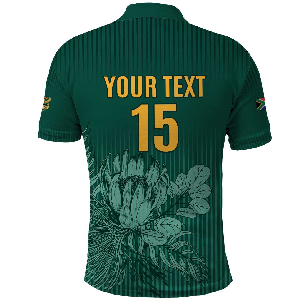Custom South Africa Cricket Polo Shirt Road To Champions