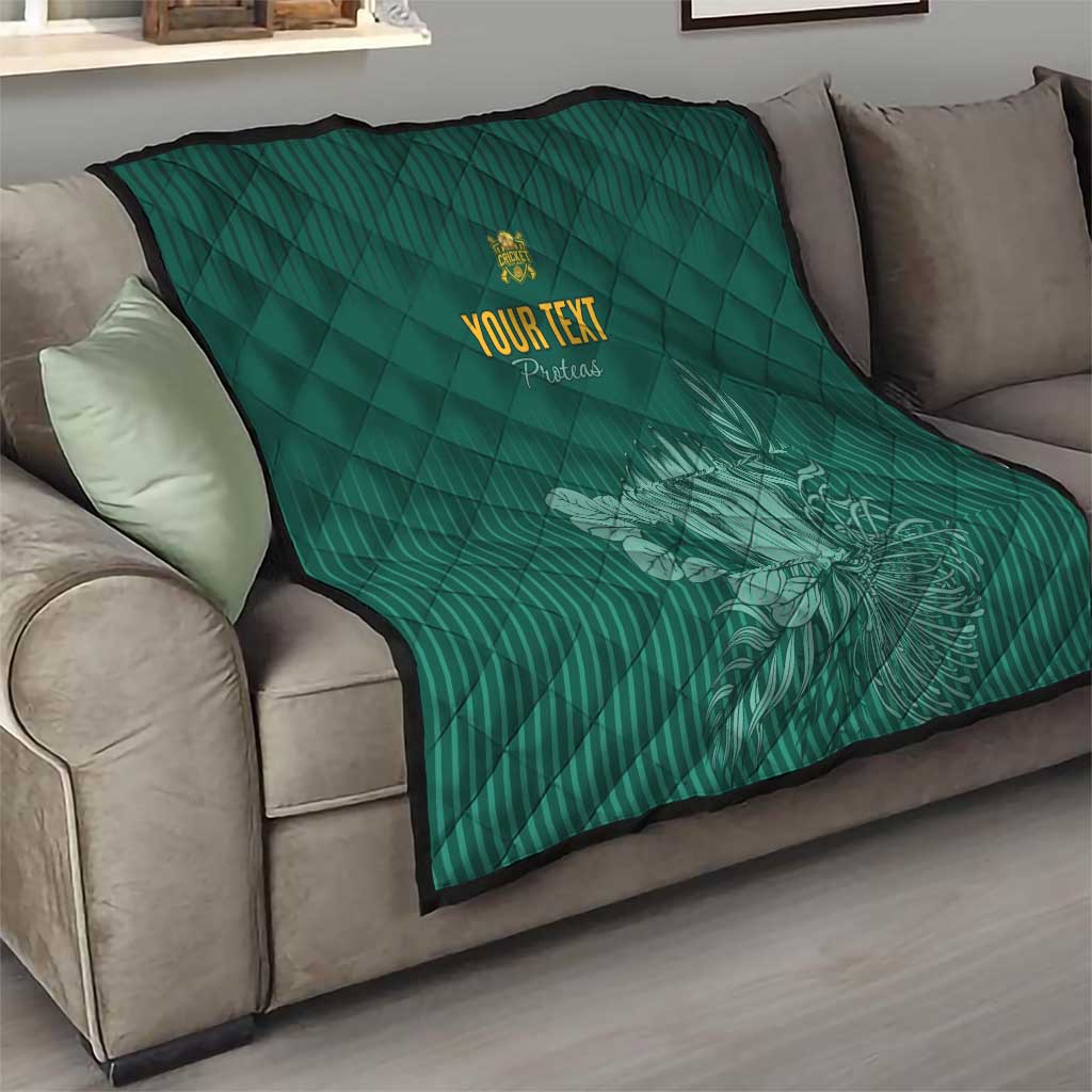 Custom South Africa Cricket Quilt Road To Champions