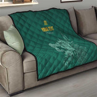 Custom South Africa Cricket Quilt Road To Champions