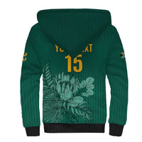 Custom South Africa Cricket Sherpa Hoodie Road To Champions