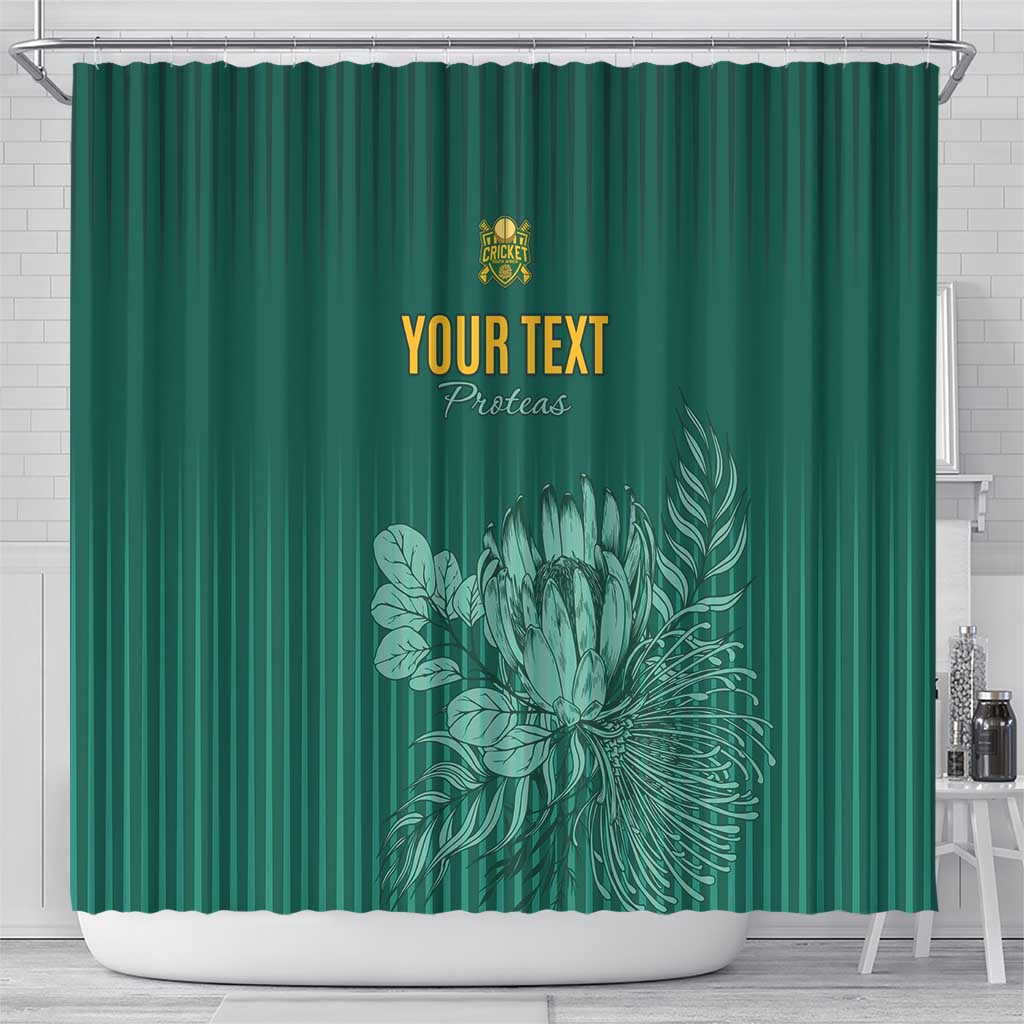 Custom South Africa Cricket Shower Curtain Road To Champions