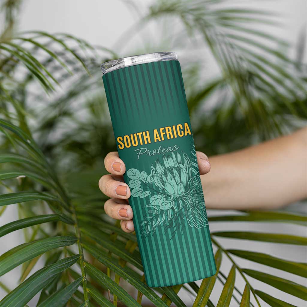 Custom South Africa Cricket Skinny Tumbler Road To Champions