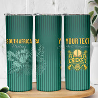 Custom South Africa Cricket Skinny Tumbler Road To Champions