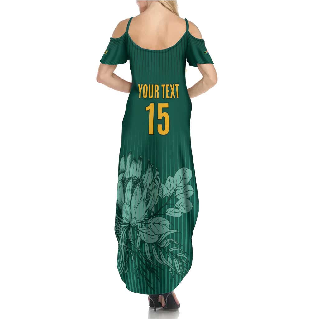 Custom South Africa Cricket Summer Maxi Dress Road To Champions