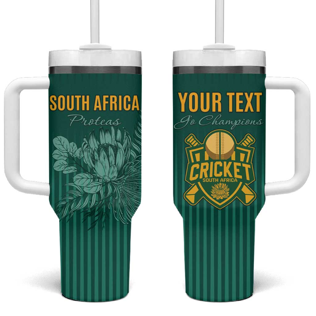 Custom South Africa Cricket Tumbler With Handle Road To Champions
