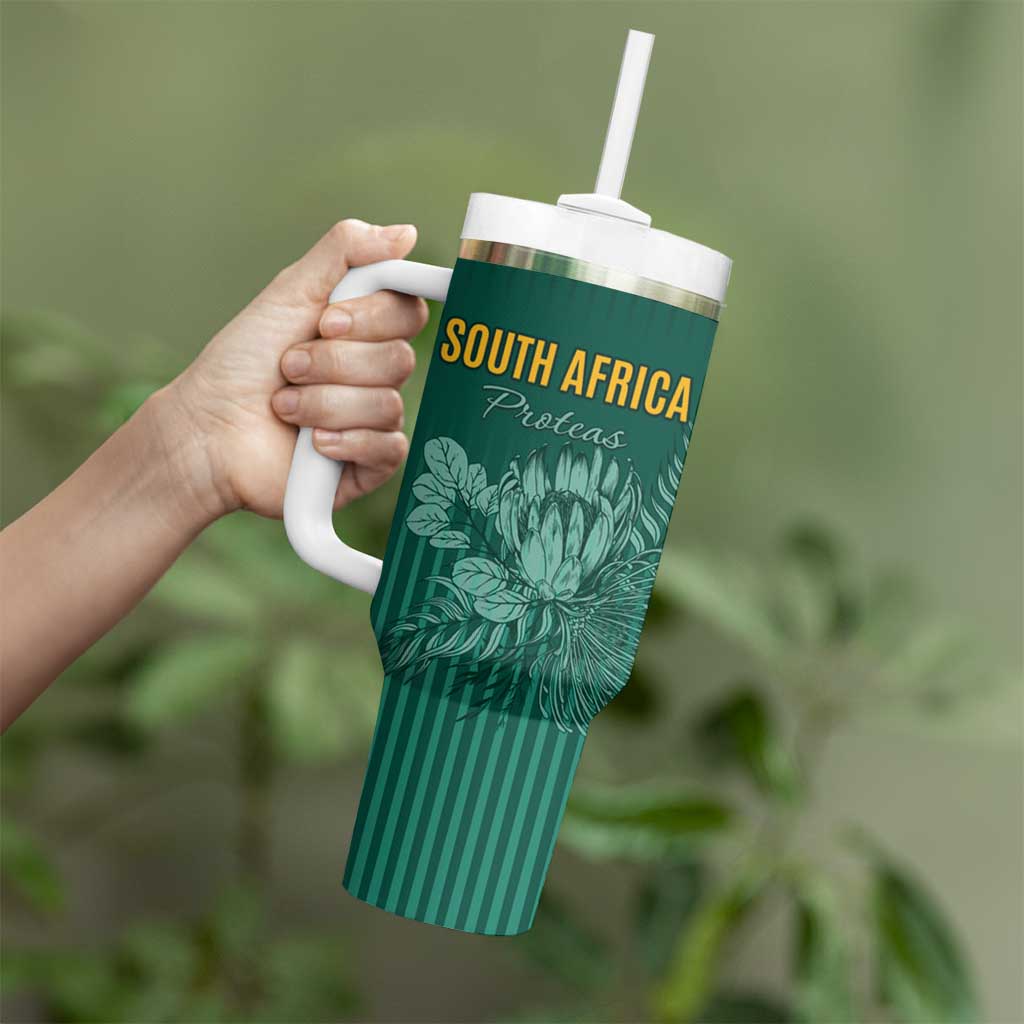 Custom South Africa Cricket Tumbler With Handle Road To Champions