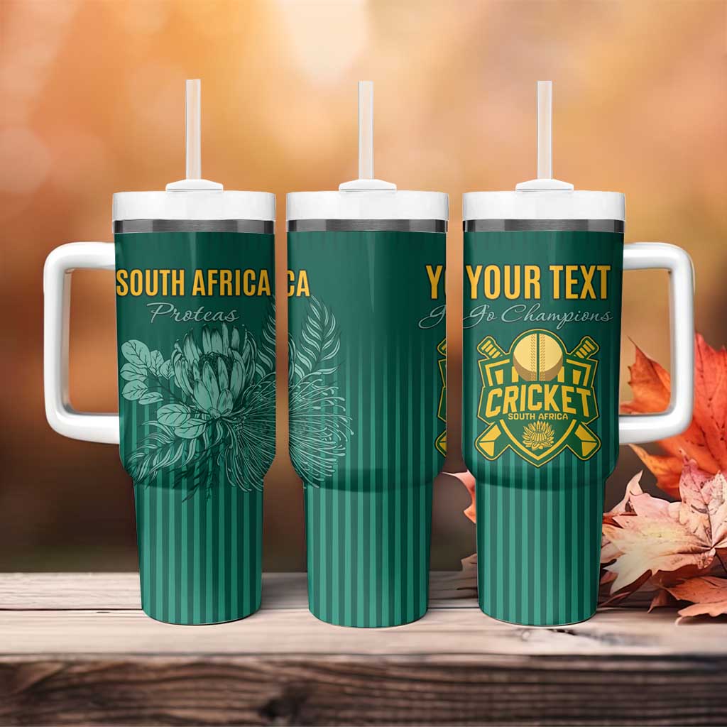 Custom South Africa Cricket Tumbler With Handle Road To Champions