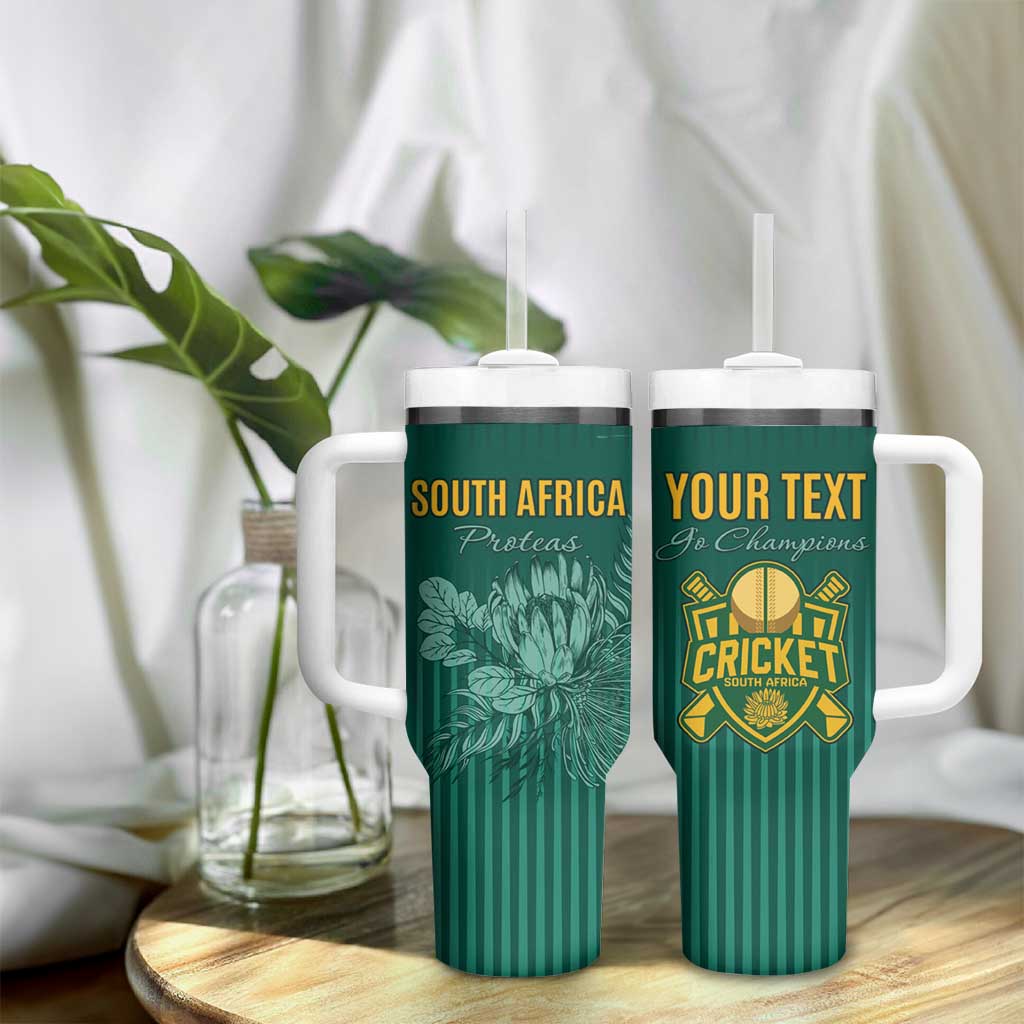 Custom South Africa Cricket Tumbler With Handle Road To Champions