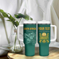 Custom South Africa Cricket Tumbler With Handle Road To Champions