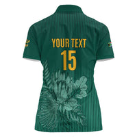 Custom South Africa Cricket Women Polo Shirt Road To Champions