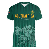 Custom South Africa Cricket Women V-Neck T-Shirt Road To Champions