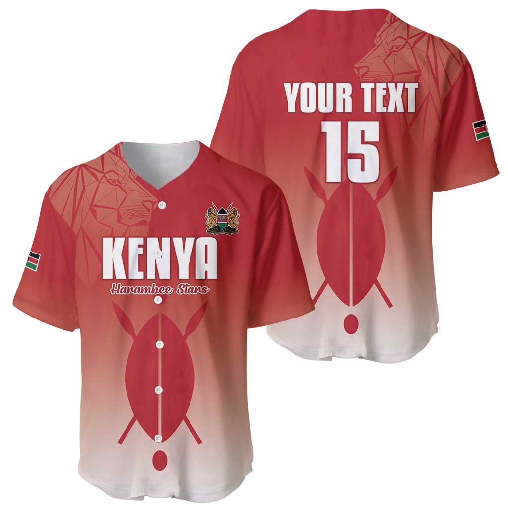 Custom Kenya Football Baseball Jersey Harambee Harambee Stars