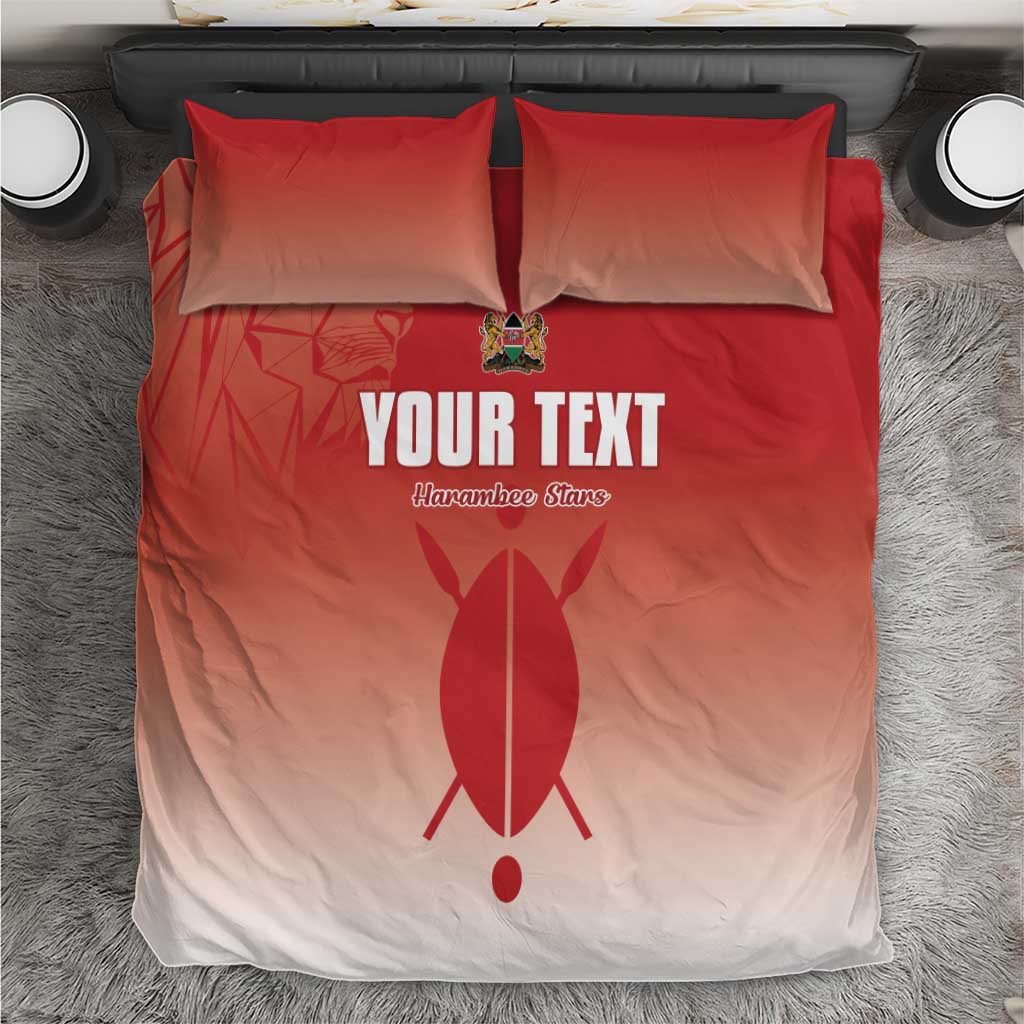Custom Kenya Football Bedding Set Harambee Harambee Stars