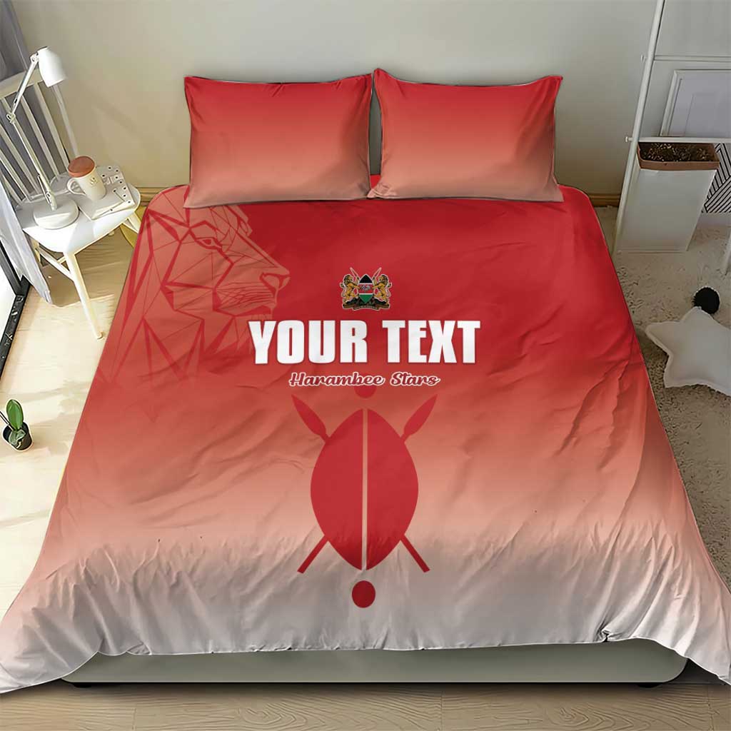 Custom Kenya Football Bedding Set Harambee Harambee Stars