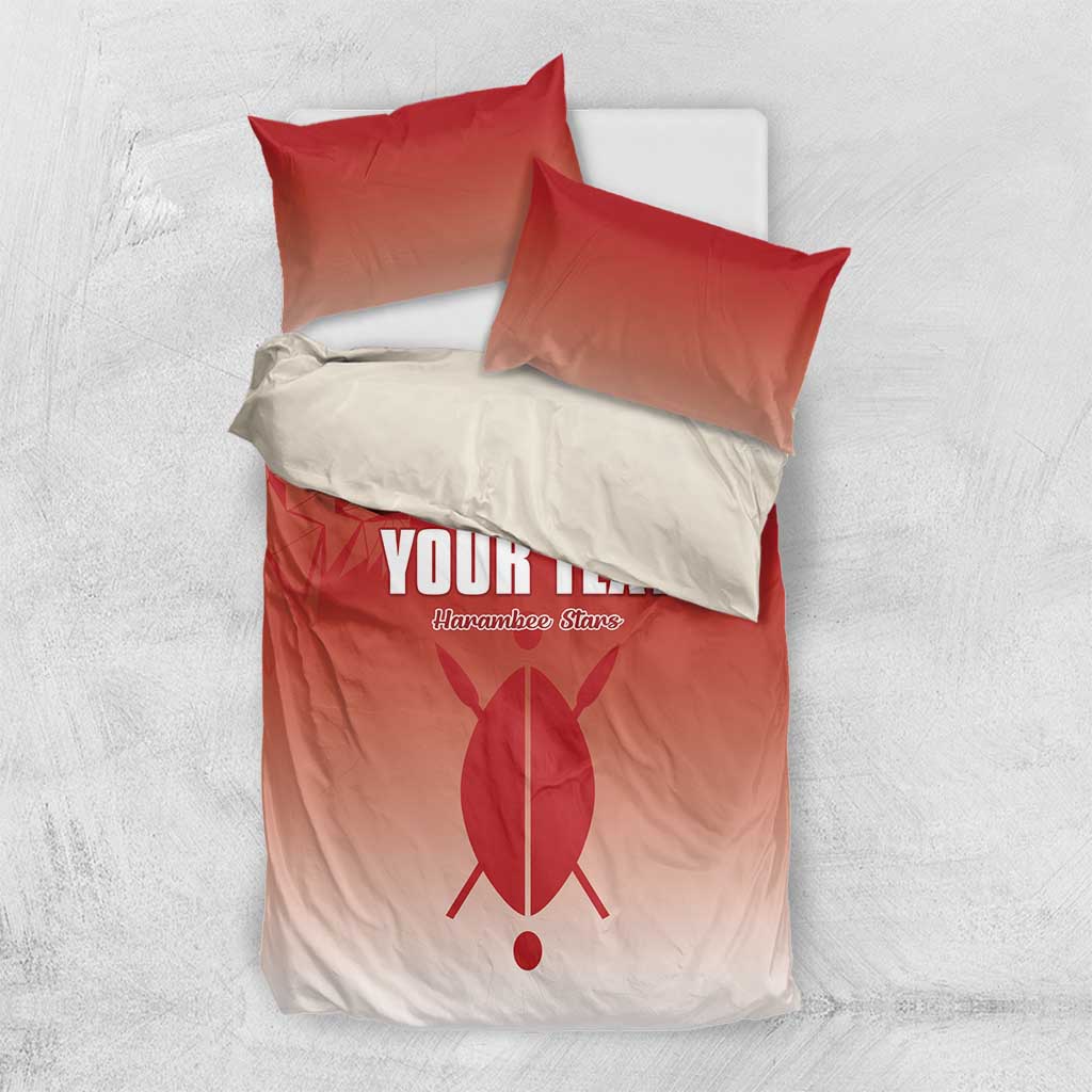 Custom Kenya Football Bedding Set Harambee Harambee Stars