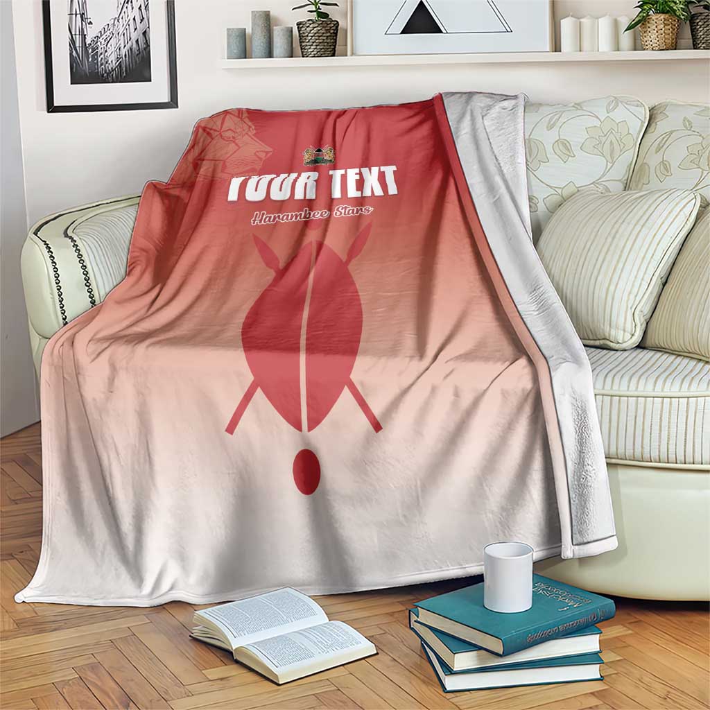 Custom Kenya Football Blanket Harambee Harambee Stars