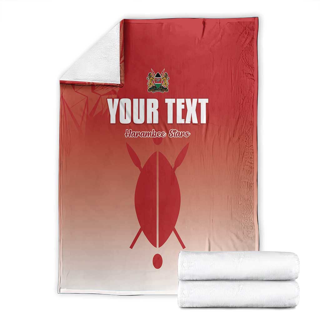 Custom Kenya Football Blanket Harambee Harambee Stars