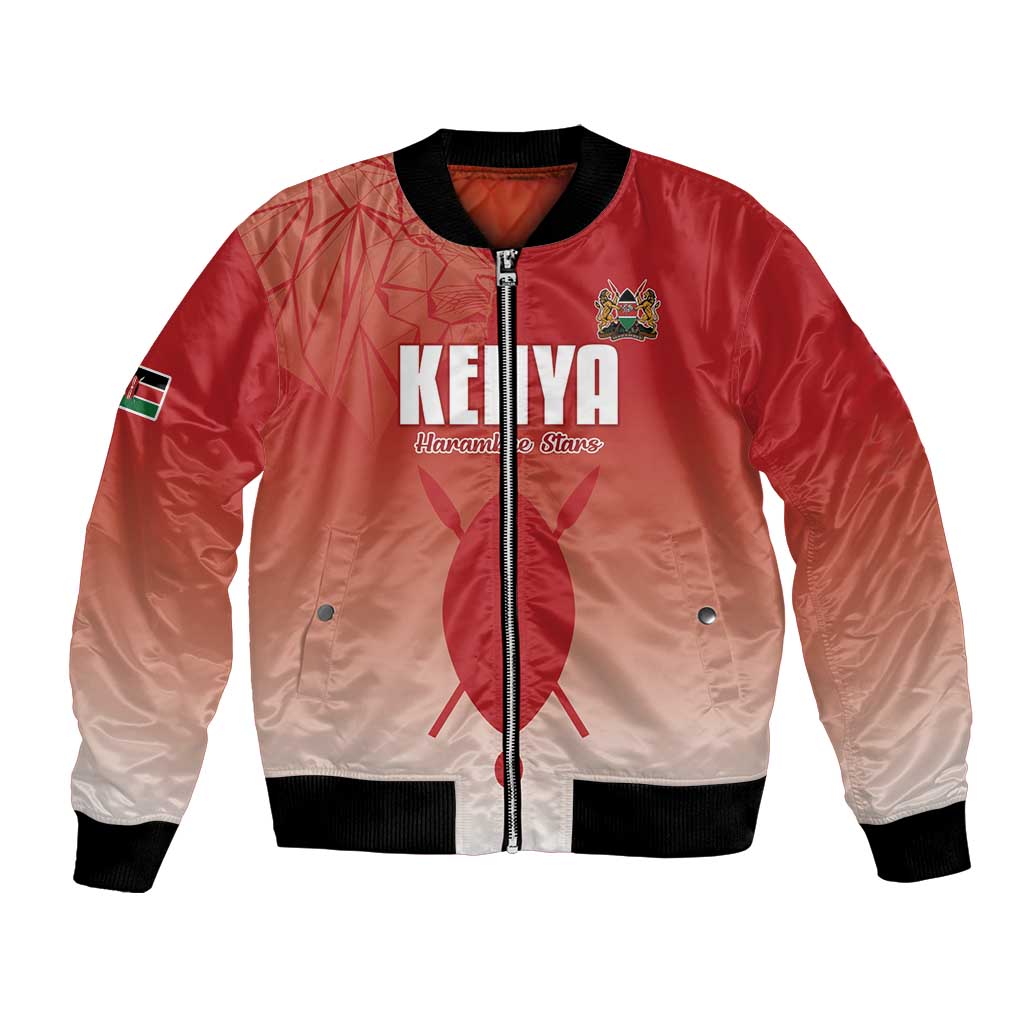 Custom Kenya Football Bomber Jacket Harambee Harambee Stars