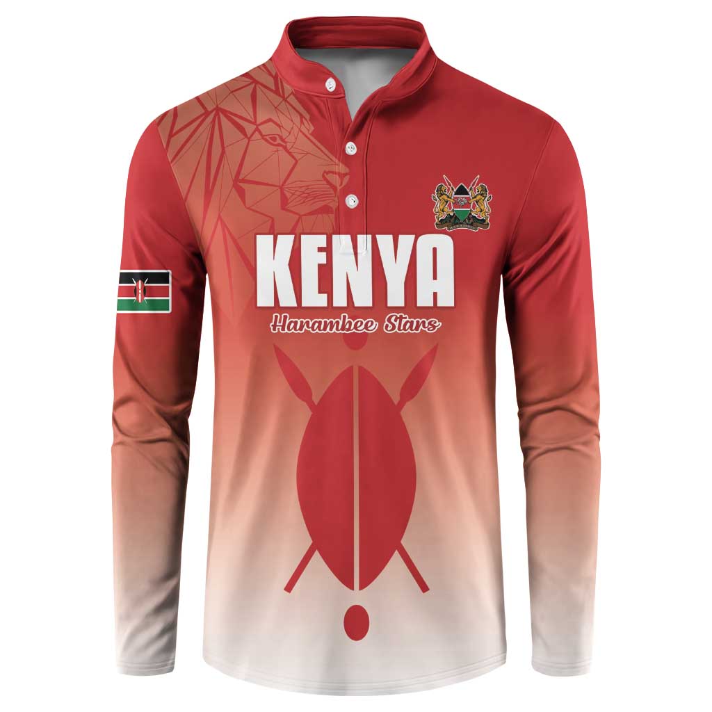 Custom Kenya Football Button Sweatshirt Harambee Harambee Stars